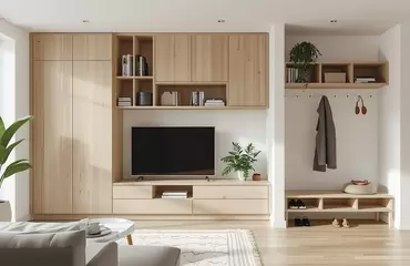 Гибкие решения для идеального пространства: модульная мебель для прихожей, спальни и кухни